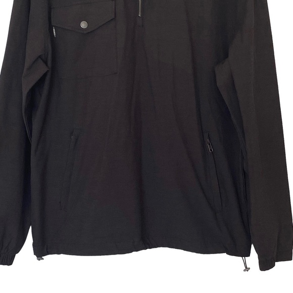 Linksoul Boardwalker Half-Zip Windebreaker Golf Jacket in Black, Size Me… - Picture 6 of 14